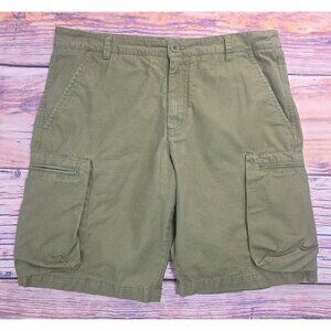 Nike Mens Cargo Shorts 34 Olive Green